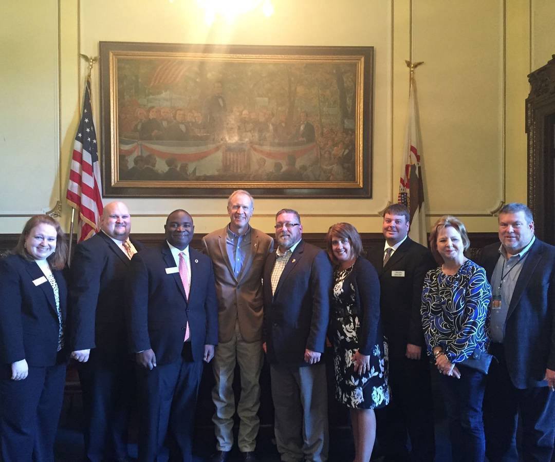 Illinois Jaycees Member with IL Gov. Bruce Rauner & State Senator Charlie Meier